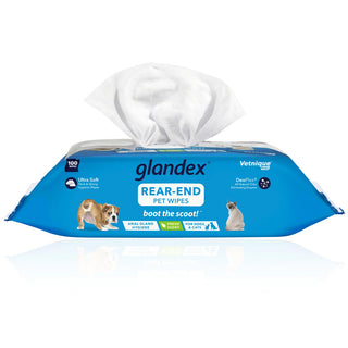 Glandex Anal Gland Hygienic Pet Wipes For Cats And Dogs (100 count)