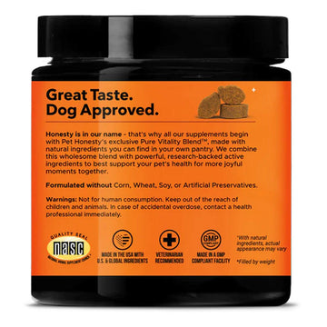 Pet Honesty Hip + Joint Health Max Strength Soft Chews for Dogs (90 ct)