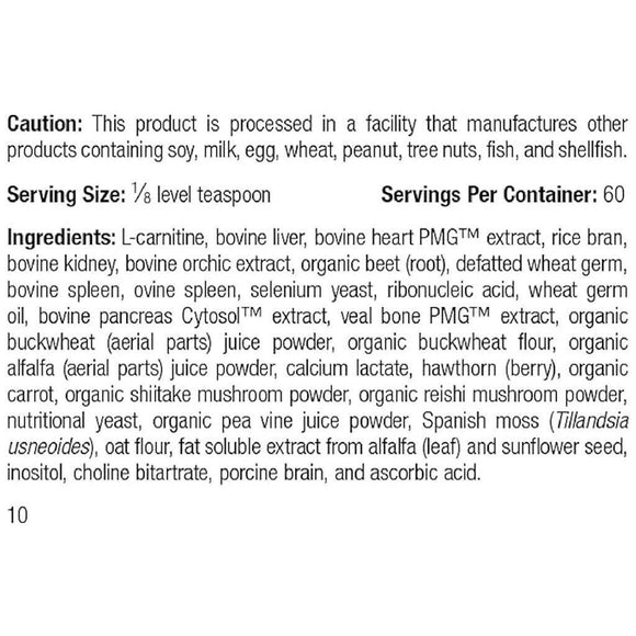 ingredients of canine cardiac support 