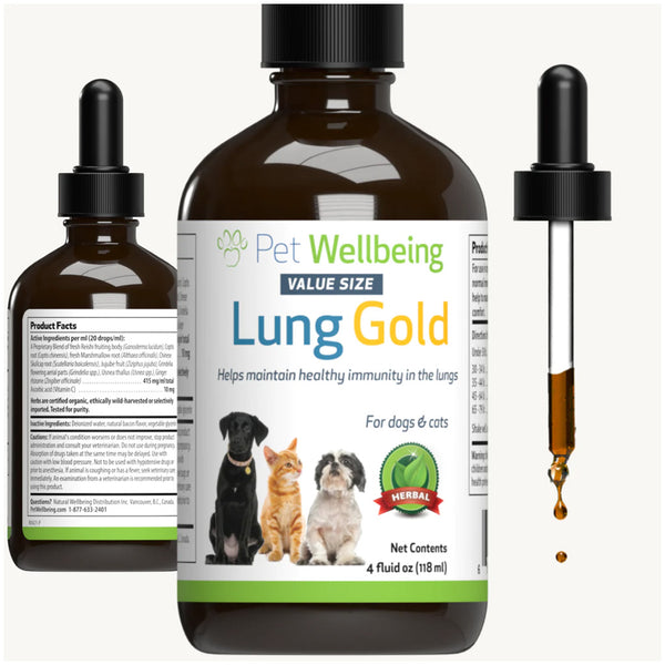 Lung Gold - Lower Respiratory Tract Support for Cats (4 oz)