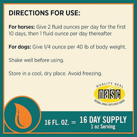 Farnam Next Level Joint Fluid Supplement, Supports Healthy Hip & Joint Function for Horses & Dogs (16 oz)