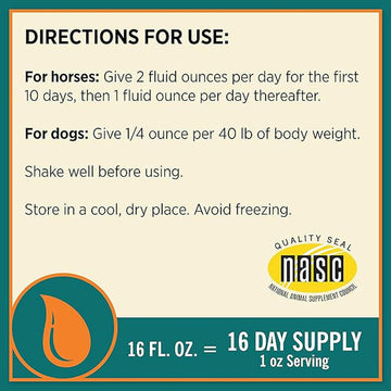 Farnam Next Level Joint Fluid Supplement, Supports Healthy Hip & Joint Function for Horses & Dogs (16 oz)