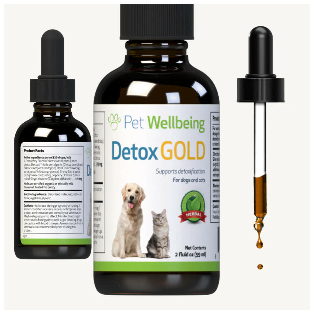 Detox Gold for Dogs - Gentle Detoxification & Elimination Support (2 oz)