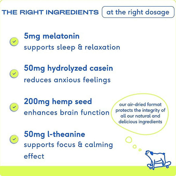 hemp calming chews for dogs with l theanine and melatonin