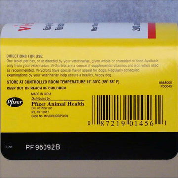 Vi-Sorbits Vitamin-Iron Supplement for Dogs (200 ct)