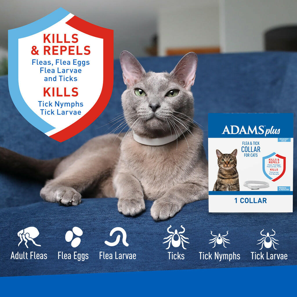 Adams Plus Flea and Tick Collar for Cats