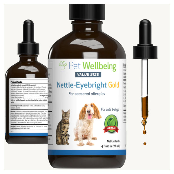 Nettle-Eyebright Gold - Seasonal Allergy Defense for Cats (4 oz)