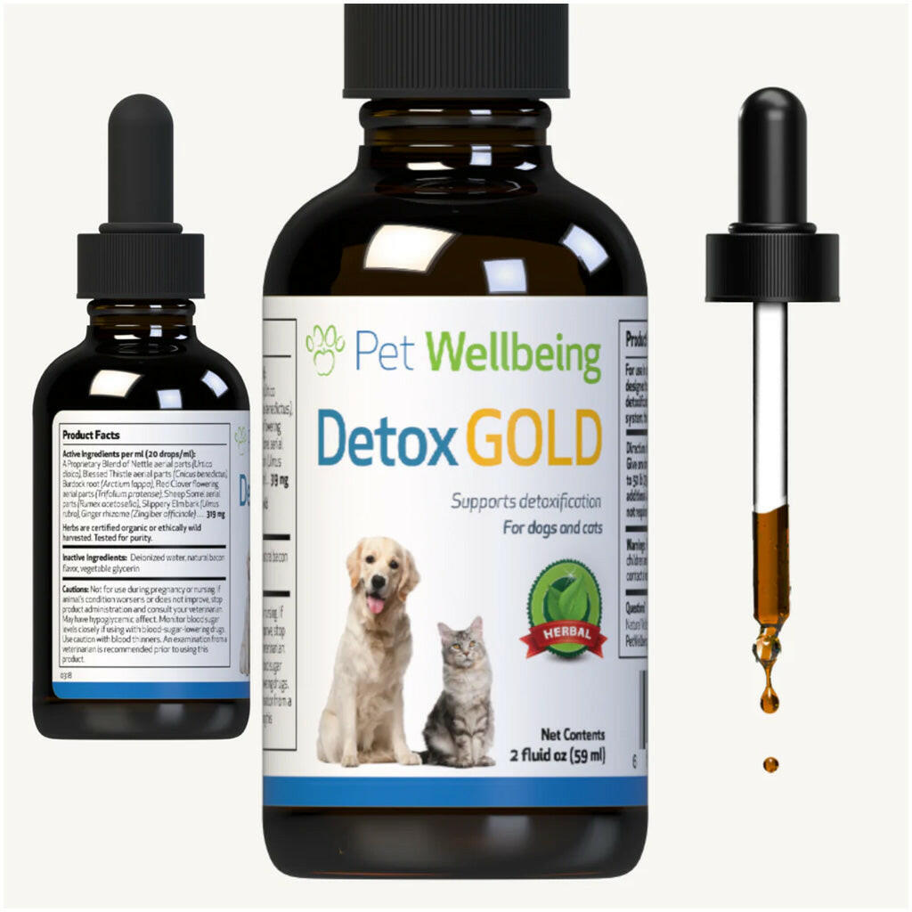 Detox gold eliminates waste from all your pet's bodily systems