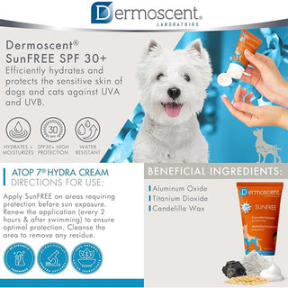 Dermoscent SunFREE SPF30+ Sunscreen for Cats and Dogs (30 ml)