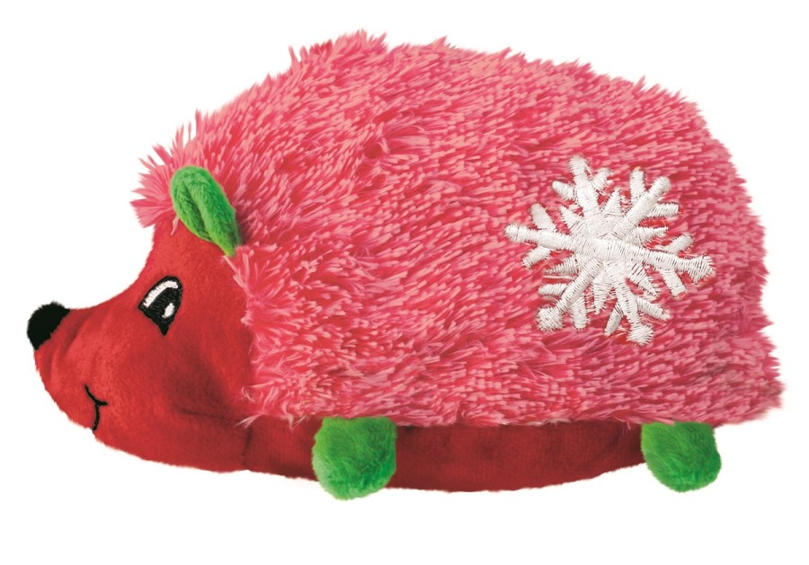 Buy red KONG Holiday Comforts Hedgehug Plush Dog Toy