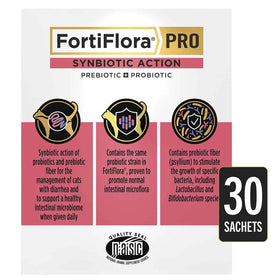 Pro Plan Veterinary Supplements FortiFlora PRO Synbiotic Action Cat Probiotic Supplement Prebiotic & Probiotic