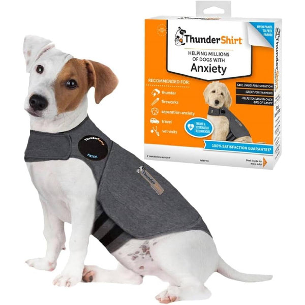 ThunderShirt Anxiety Solution for Small Dogs 15-25 lbs (Gray)