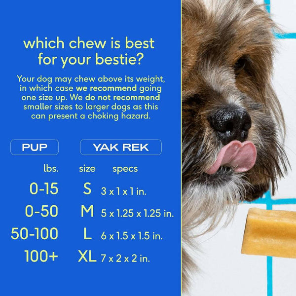 extra large yak chews for dogs