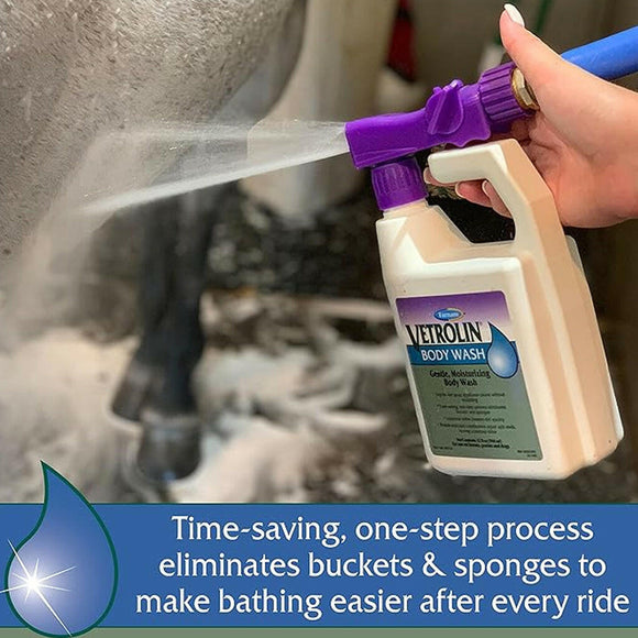 Farnam Vetrolin Body Wash Gentle Moisturizing for Dogs & Horse(32 oz)
