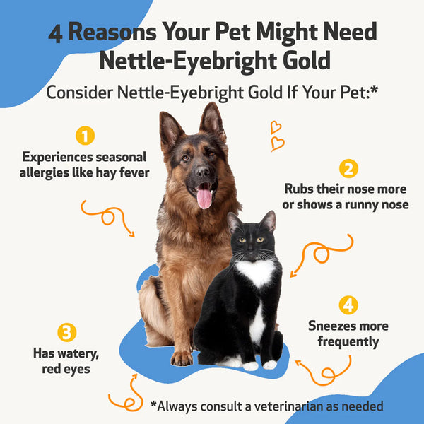 Nettle-Eyebright Gold - Seasonal Allergy Defense for Dogs(2 oz)