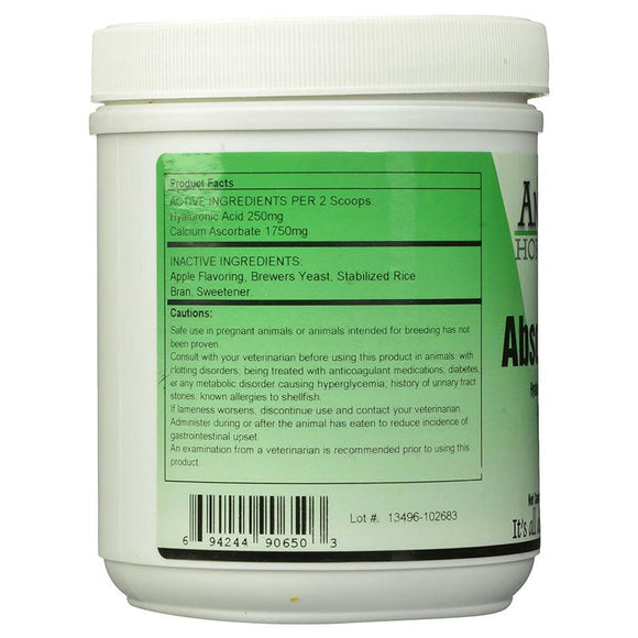 AniMed Aboslute HA Hyaluronic Acid & Ester C Apple Flavored Horse Supplement(16 oz)