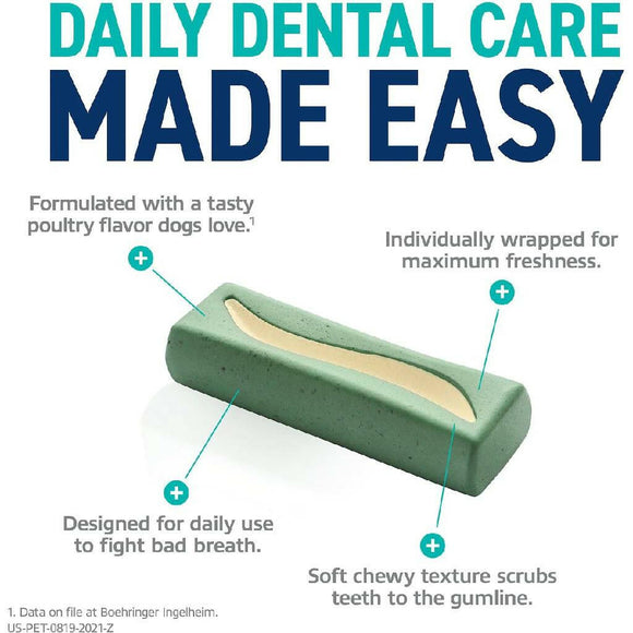 ORAVET Dental Hygiene Chews For Small Dogs 10-24 lbs (30 chews)