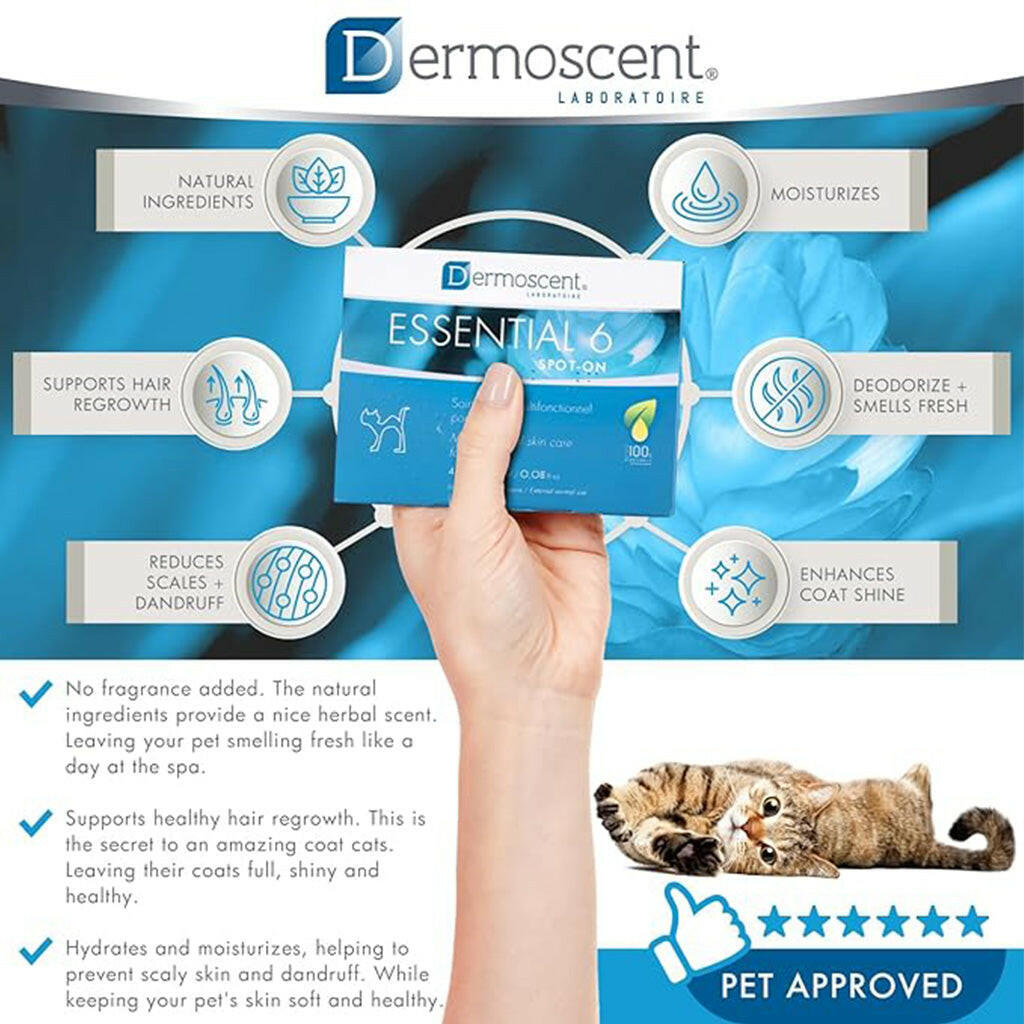 Dermoscent Essential-6 SpotOn Skin Care for Cats (4 count)