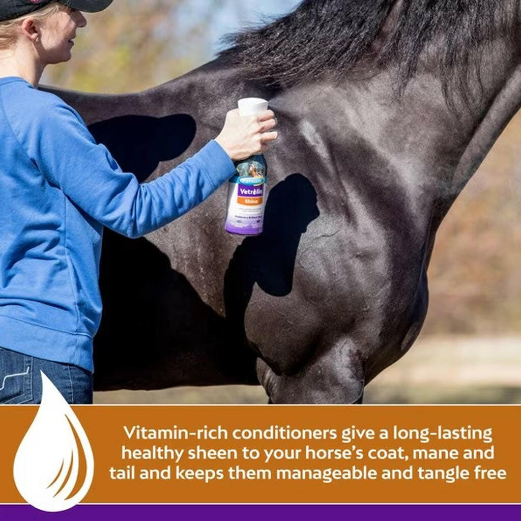 Farnam Vetrolin Shine High-Luster Dog & Horse Coat Polish & Conditioner Spray (20 oz)