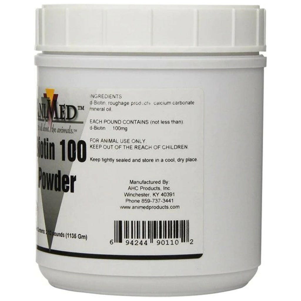 AniMed Biotin 100 Powder Supplement For Horse (2.5 lb)