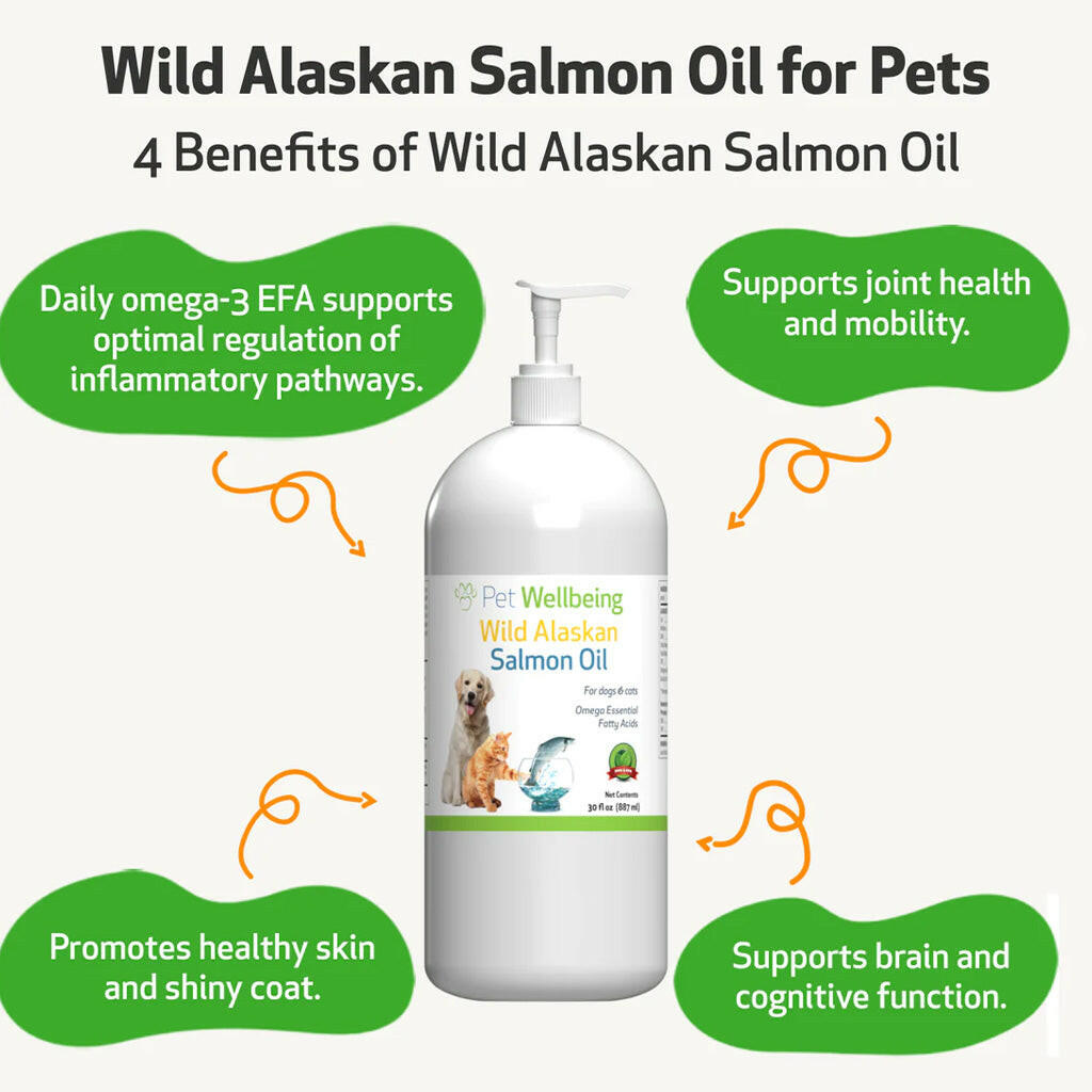 Wild Alaskan Salmon Oil For Dogs & Cats (16 oz)