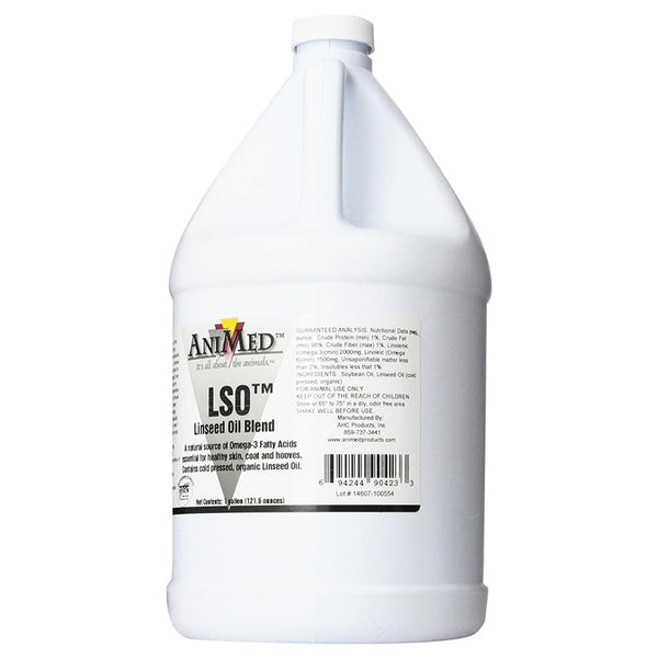 AniMed LSO Linseed Oil Blend For Horses(1 gallon)