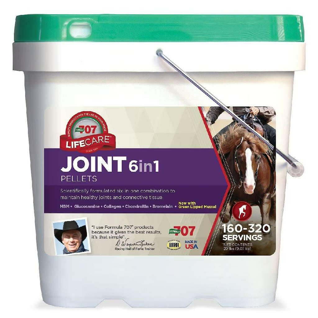 Formula 707 Joint Pellets Horse Supplement 6-in-1 (20 lb, 160-320 Servings)