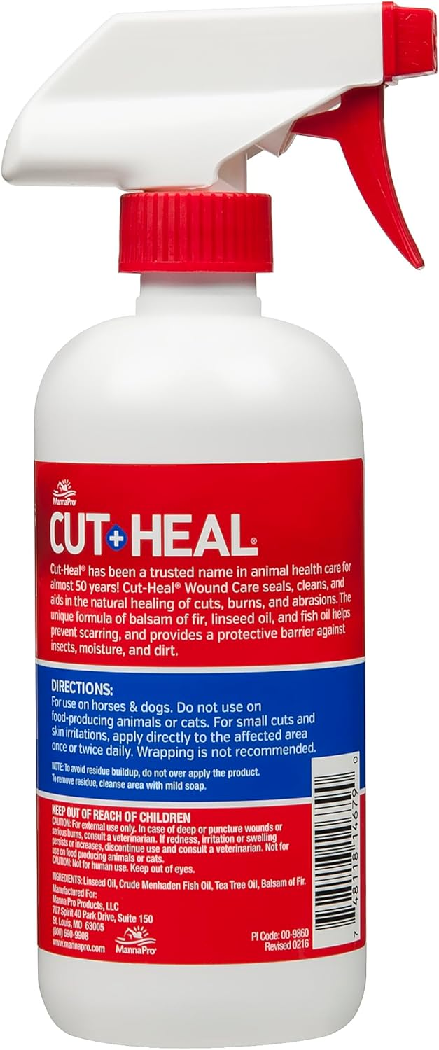 Manna Pro Cut-Heal Wound Care for Cuts, Abrasions & Skin Irritation - 0