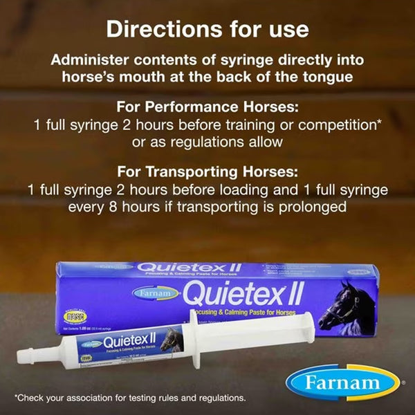 Farnam Quietex II Focusing and Calming Paste for Horses (32.5 g)
