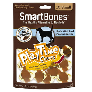 SmartBones PlayTime Chews Peanut Butter Dog Treats (10 small treats)