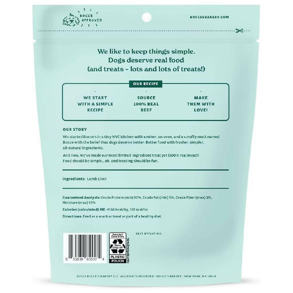 Bocce's Bakery Freeze Dried Lamb Liver Dog Treats (3 oz)