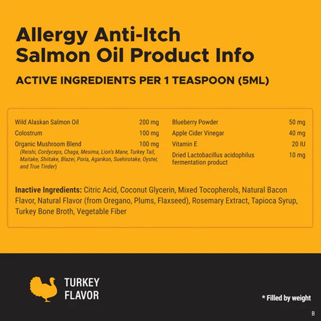 Pet Honesty Allergy Anti-Itch Salmon Oil for Dogs (16 oz)