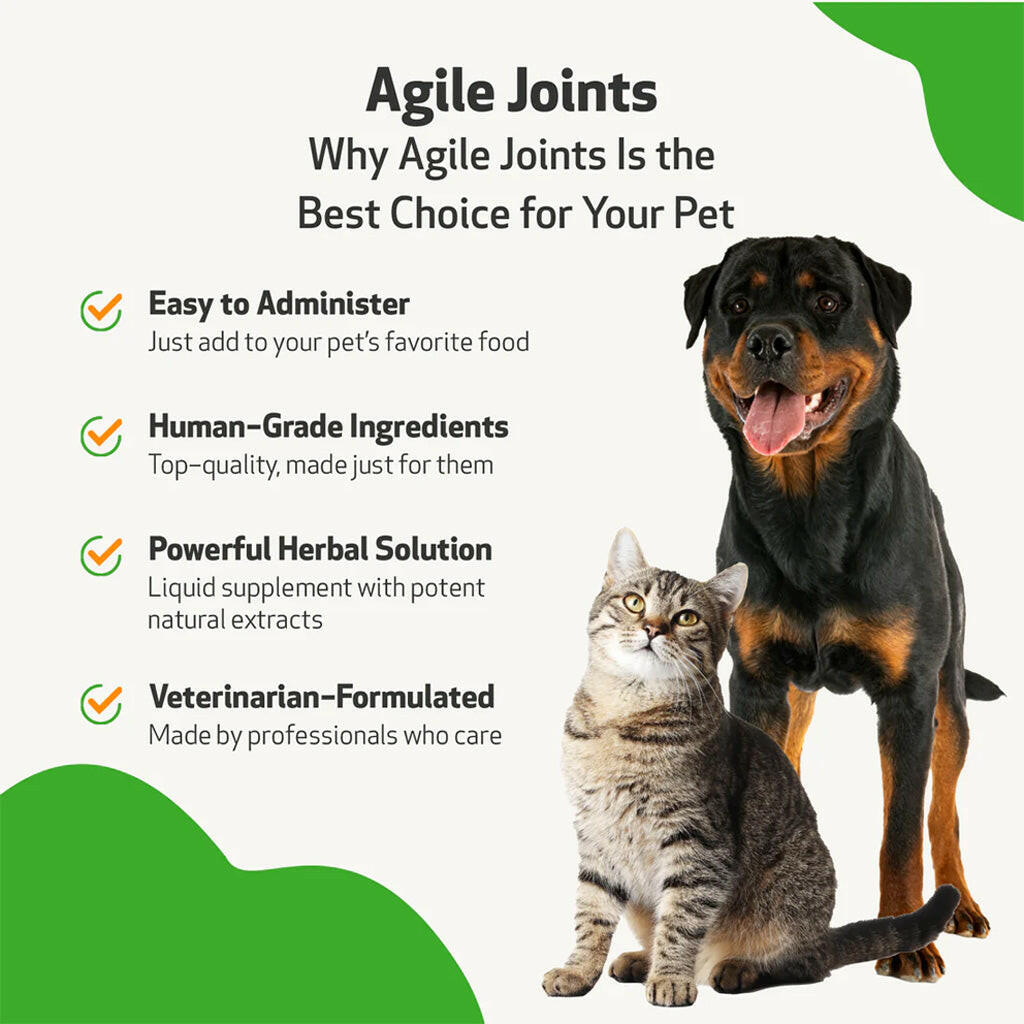 Pet Wellbeing- Agile Joints for Cat Joint Mobility (2 oz)