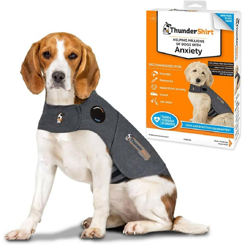 ThunderShirt Anxiety Solution for Medium Dogs 26-40 lbs (Gray)