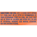 directions for use for optixcare lysine chews