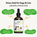 Detox Gold for Dogs - Gentle Detoxification & Elimination Supports (4 oz)