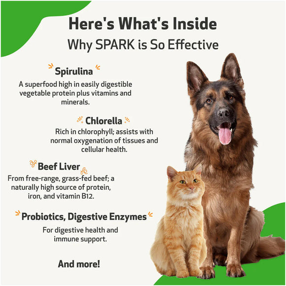 SPARK Daily Nutritional Greens Supplement For Dogs & Cats (3.53 oz)