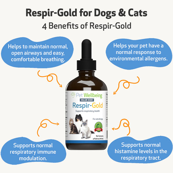 Respir-Gold - for Easy Breathing in Cats (4 oz)