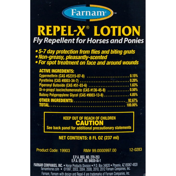 Farnam Repel-X Fly Repellent Lotion for Horses (8 oz)
