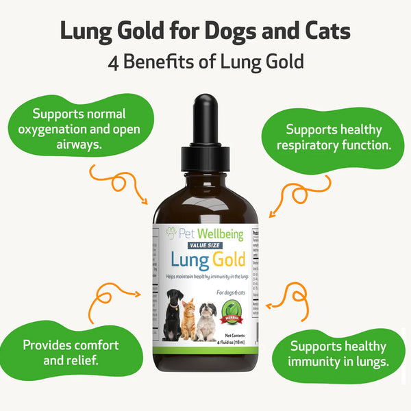Lung Gold - Lower Respiratory Tract Support for Dogs (4 oz)
