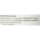 guaranteed analysis of probios chewable tablets