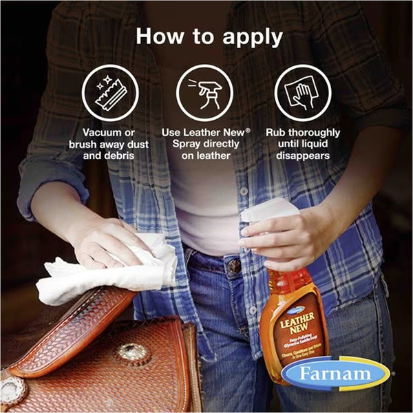 Farnam Leather New Horse Polishing Soap with Sprayer (16 oz)