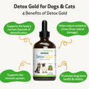 Detox Gold for Cats - Gentle Detoxification & Elimination Support (2 oz)