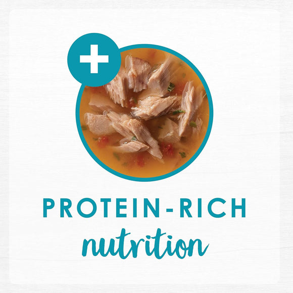 Fancy Feast Classic Broths with Tuna & Vegetables Supplemental Wet Cat Food Pouches