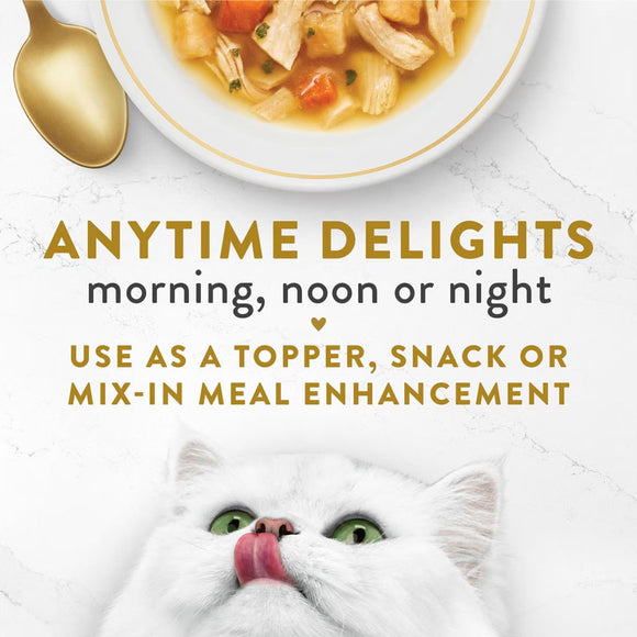 Fancy Feast Classic Broths with Chicken & Vegetables Supplemental Wet Cat Food Pouches