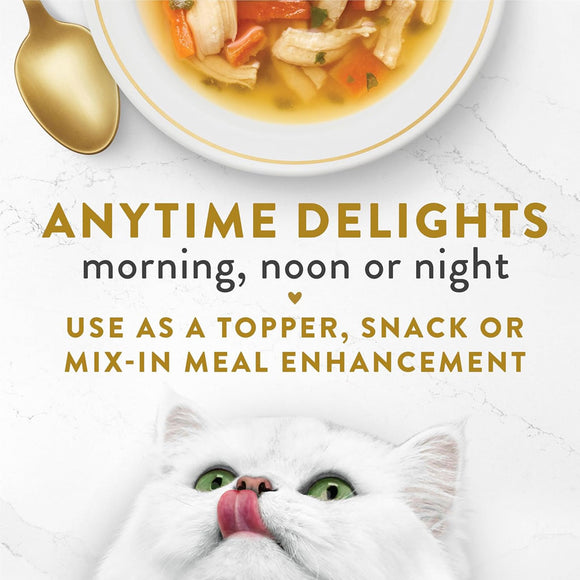 Fancy Feast Classic Broths with Chicken, Vegetables & Whitefish Supplemental Wet Cat Food Pouches