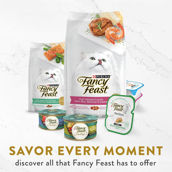 Fancy Feast Classic Broths with Chicken, Vegetables & Whitefish Supplemental Wet Cat Food Pouches