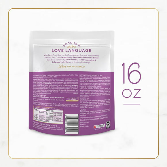 Fancy Feast with Savory Chicken & Turkey Dry Cat Food