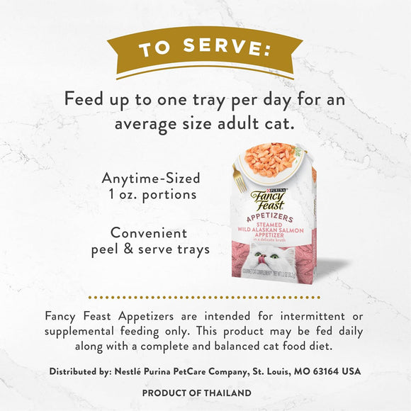 Fancy Feast Appetizers Wild Alaskan Salmon in a Delicate Broth Lickable Cat Treats