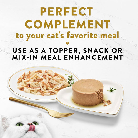 Fancy Feast Appetizers Grain-Free White Meat Chicken & Shredded Beef Appetizer in Savory Broth Wet Cat Food,